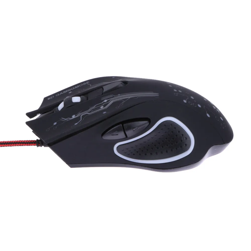 100% Brand New 3200DPI LED Optical 6D Button USB Wired Game Mouse for professional Pro Gamer Computer Laptop Mouse Mice