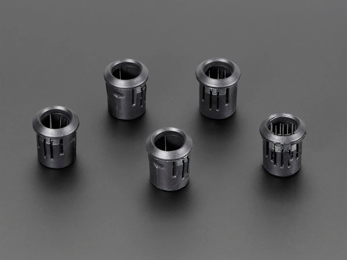 10mm Plastic Bevel LED Holder - Pack of 5