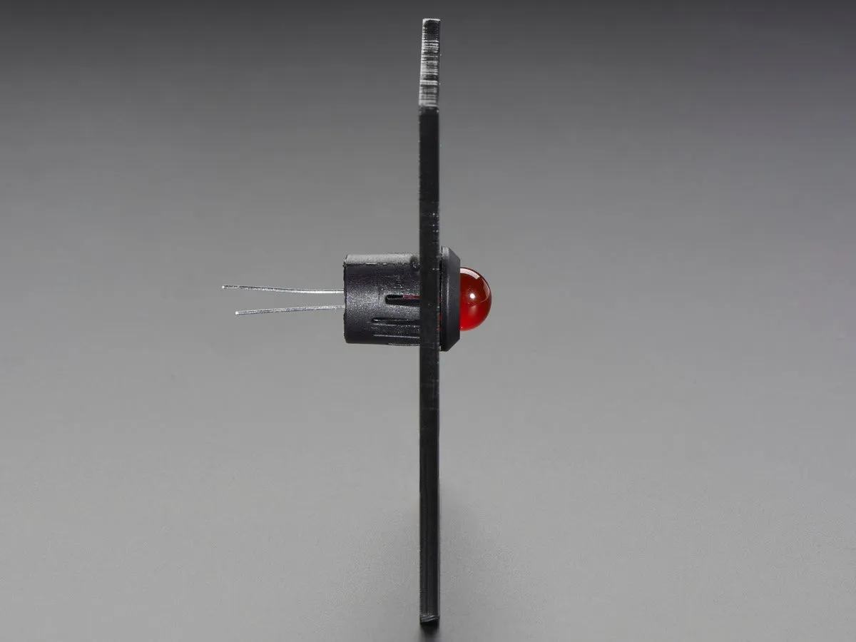 10mm Plastic Bevel LED Holder - Pack of 5