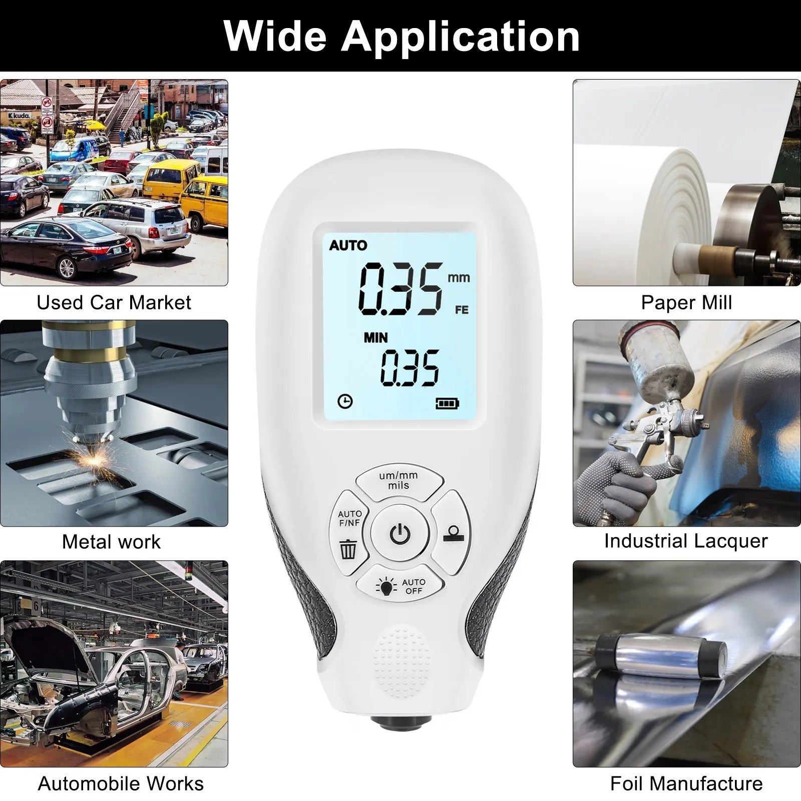 3.0 Coating Thickness Gauge High-precision Paint Thickness Gauge