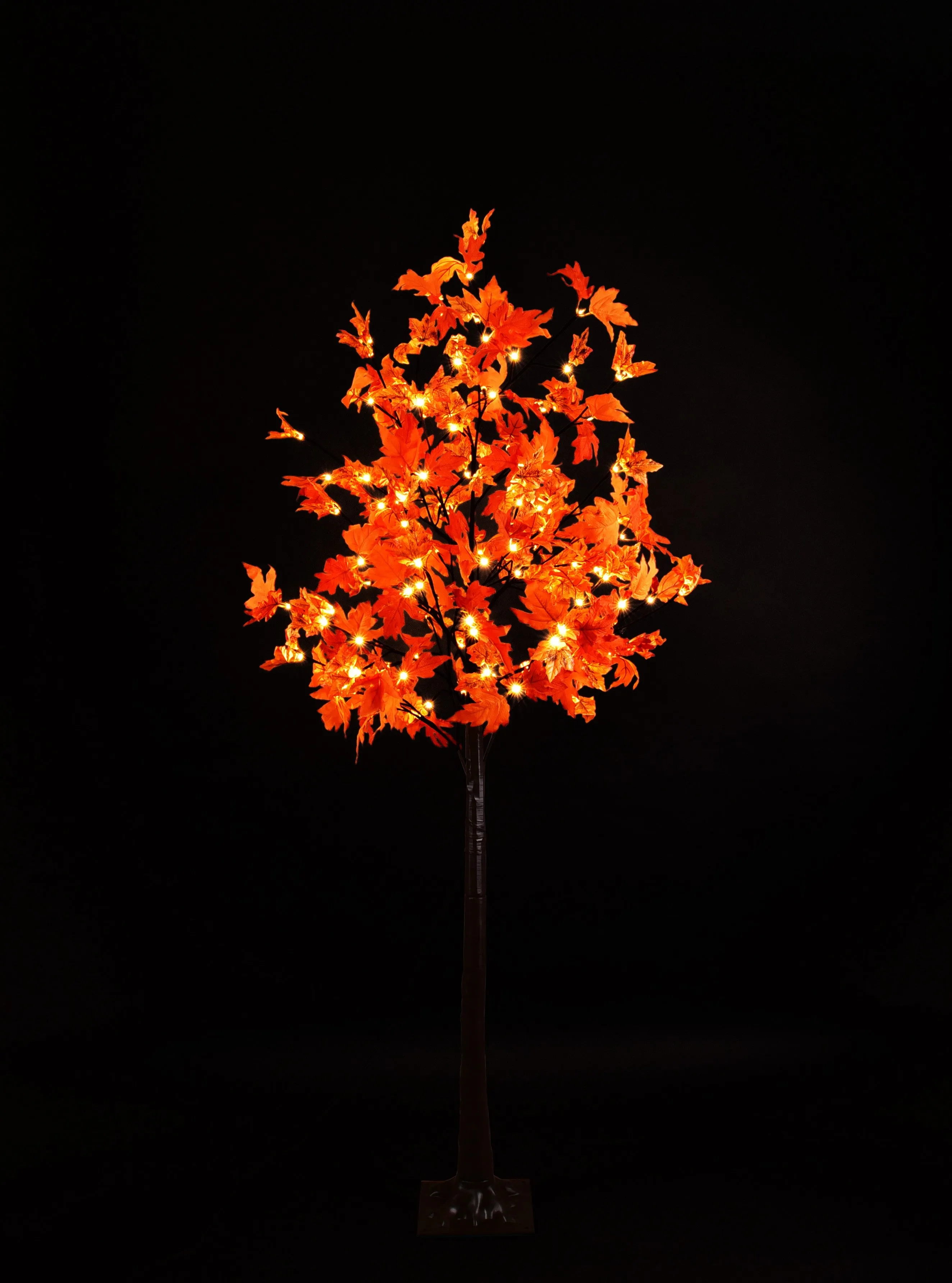 6' Yellow Red Maple Tree with Warm White LEDS