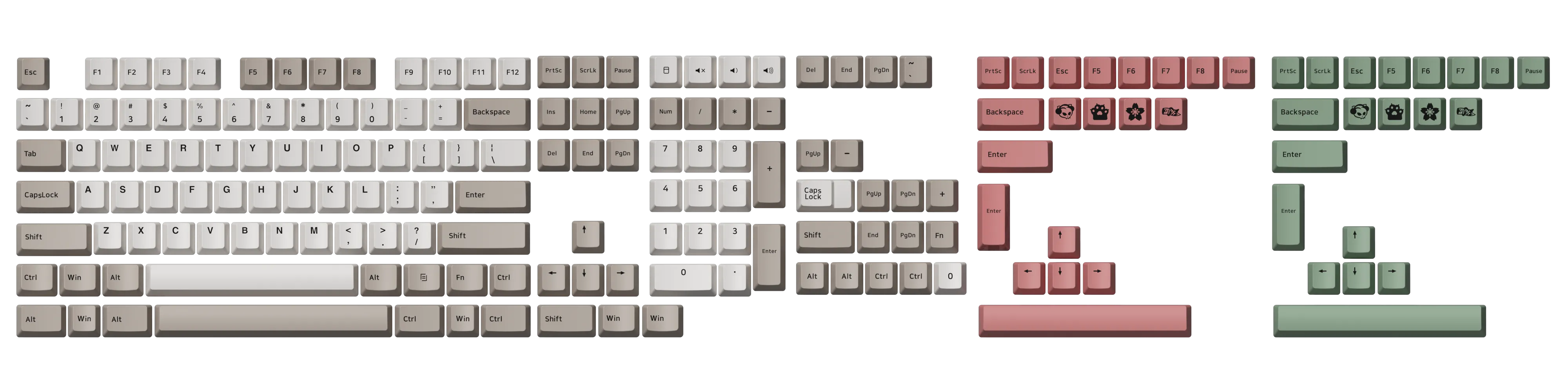 9009 Retro Keycap Set