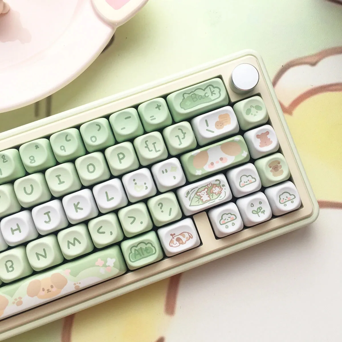 95 Keys Dessert Cat Pastel Kawaii KEYCAPS (No Keyboard)