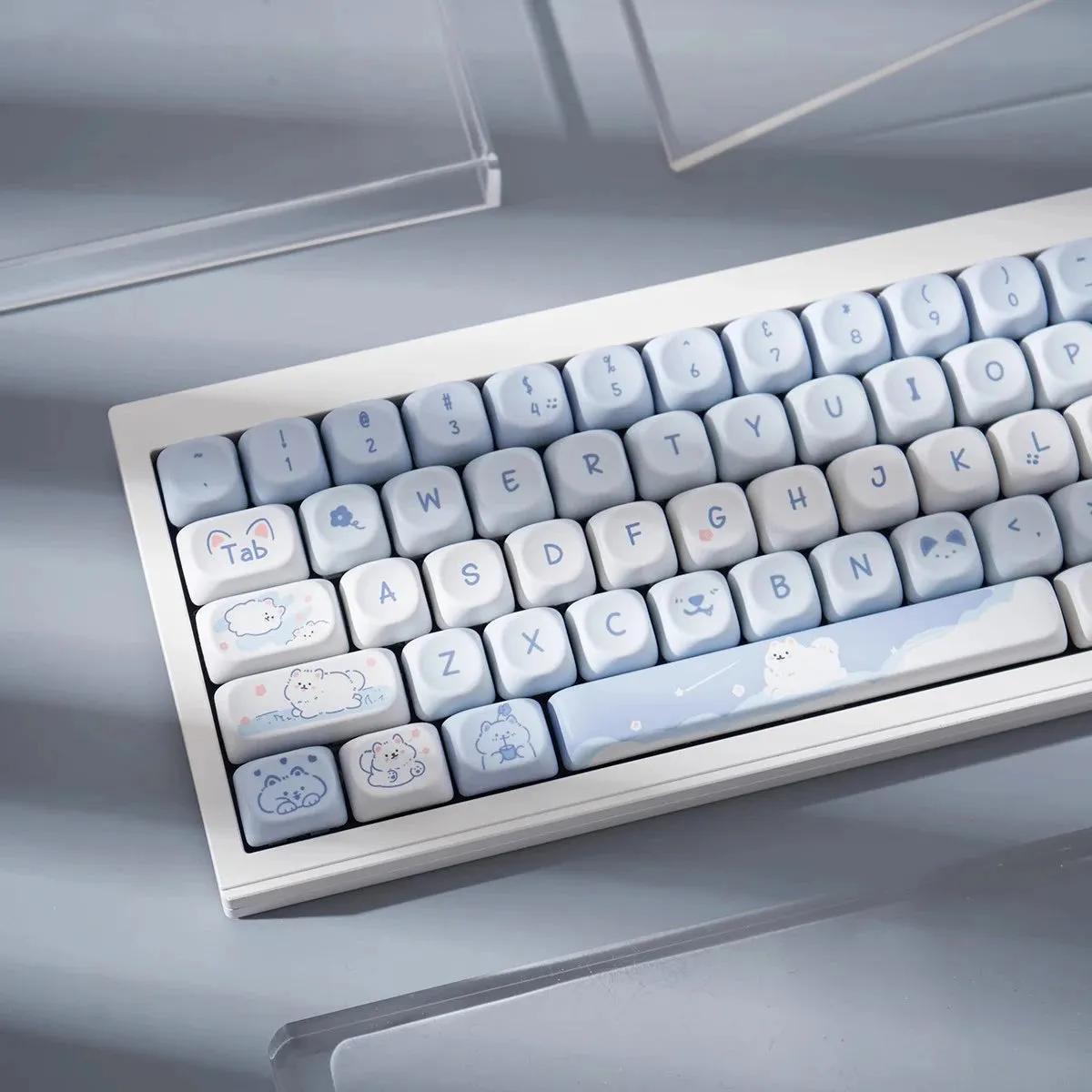 95 Keys Dessert Cat Pastel Kawaii KEYCAPS (No Keyboard)