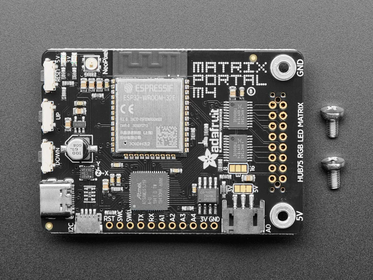 Adafruit Matrix Portal - CircuitPython Powered Internet Display