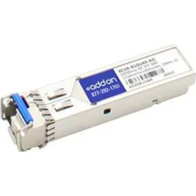 AddOn Ciena XCVR-B10U49 Compatible TAA Compliant 1000Base-BX SFP Transceiver (SMF, 1490nmTx/1310nmRx, 10km, LC) XCVR-B10U49-AO