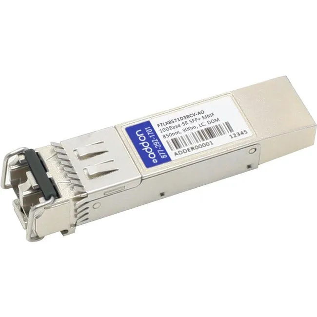 Addon Finisar Ftlx8571D3Bcv Compatible Taa Compliant 10Gbase-Sr Sfp  Transceiver (Mmf, 850Nm, 300M, Lc, Dom)