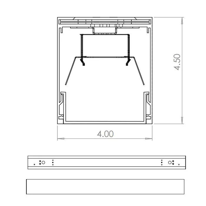 Advantage Environmental Lighting XDL4WMWL 4.0" x 4.5" Linear Wall Mount Wet Location