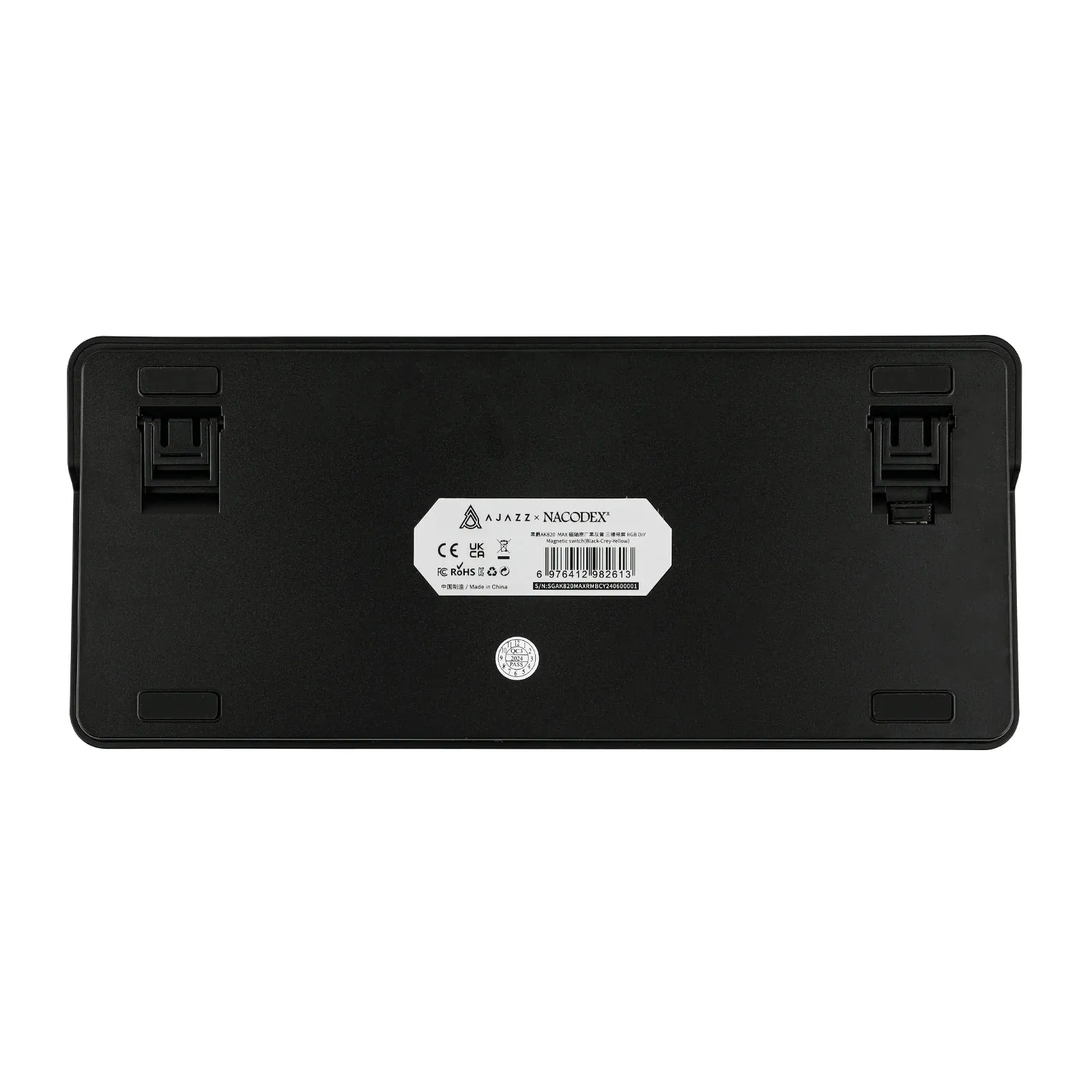 Ajazz AK820 MAX Black-Gray-Yellow Magnetic keyboard RGB With Screen Wired&Wireless(Magnetic switch)