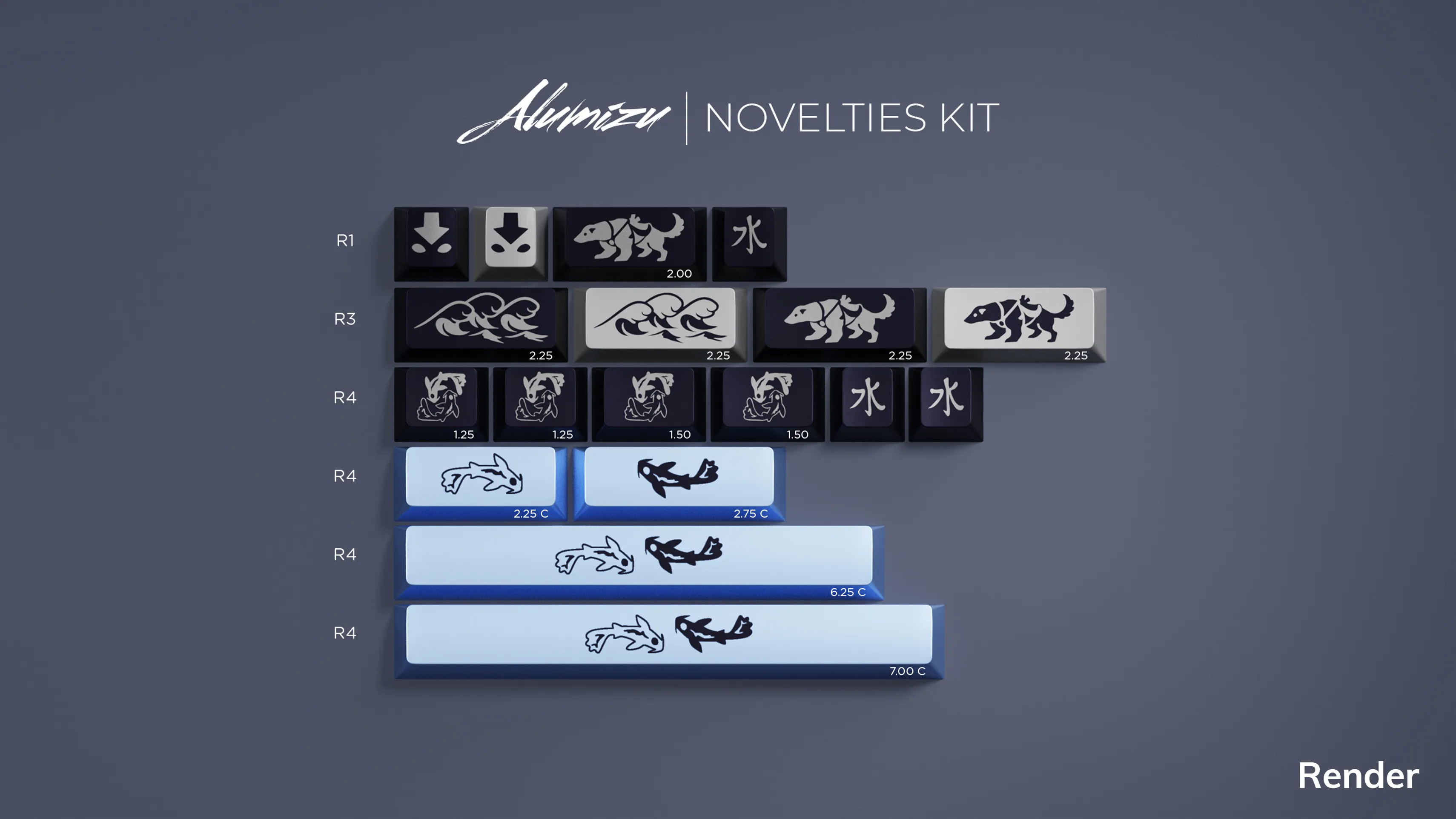 AluMizu Keycaps
