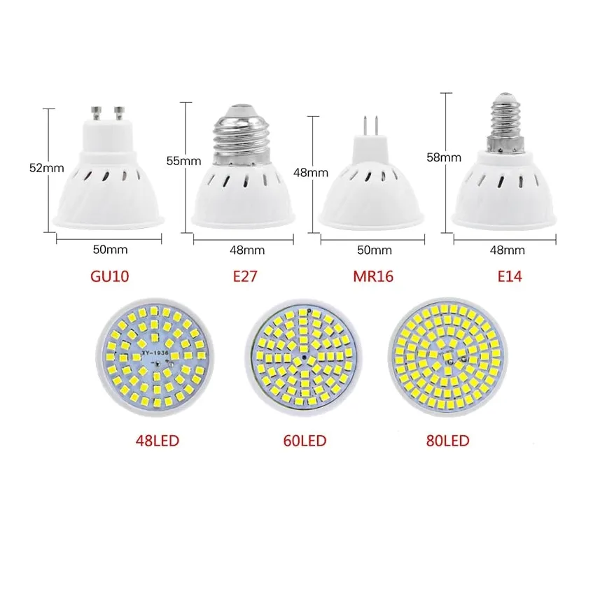 Ampoule E14 Led Encastrable (48,60,80 leds)