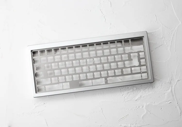 Anodized Aluminium case for eepw84 xd84 custom keyboard tempered glass panels diffuser can support Rotary brace supporter