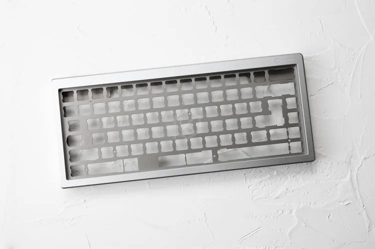 Anodized Aluminium case for eepw84 xd84 custom keyboard tempered glass panels diffuser can support Rotary brace supporter
