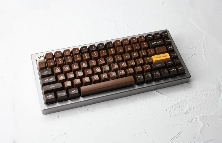Anodized Aluminium case for eepw84 xd84 custom keyboard tempered glass panels diffuser can support Rotary brace supporter