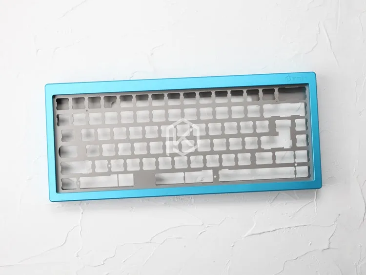 Anodized Aluminium case for eepw84 xd84 custom keyboard tempered glass panels diffuser can support Rotary brace supporter
