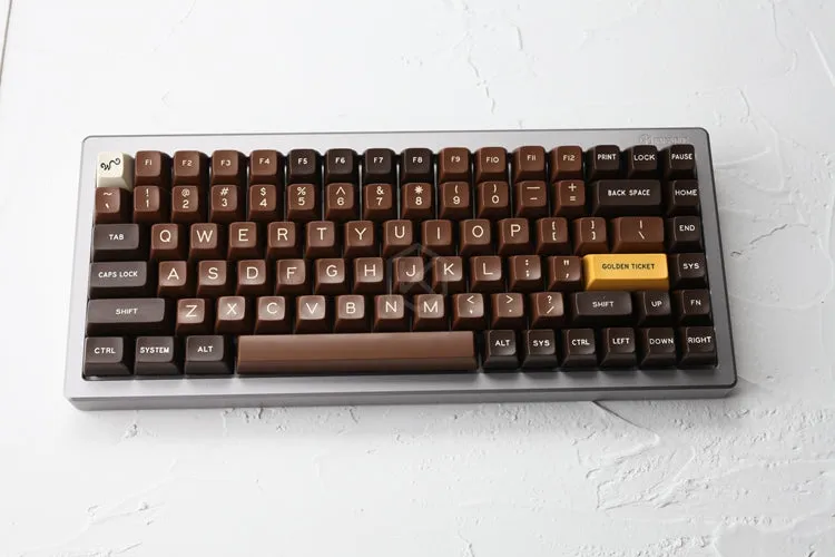 Anodized Aluminium case for eepw84 xd84 custom keyboard tempered glass panels diffuser can support Rotary brace supporter