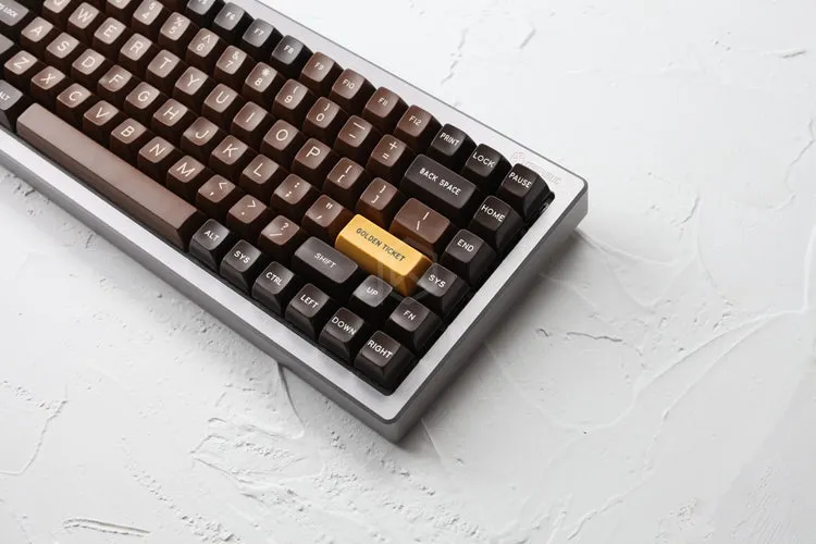 Anodized Aluminium case for eepw84 xd84 custom keyboard tempered glass panels diffuser can support Rotary brace supporter