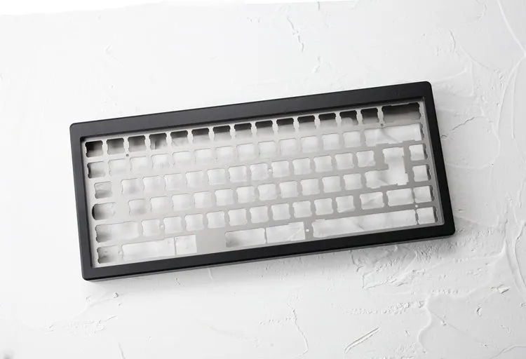 Anodized Aluminium case for eepw84 xd84 custom keyboard tempered glass panels diffuser can support Rotary brace supporter