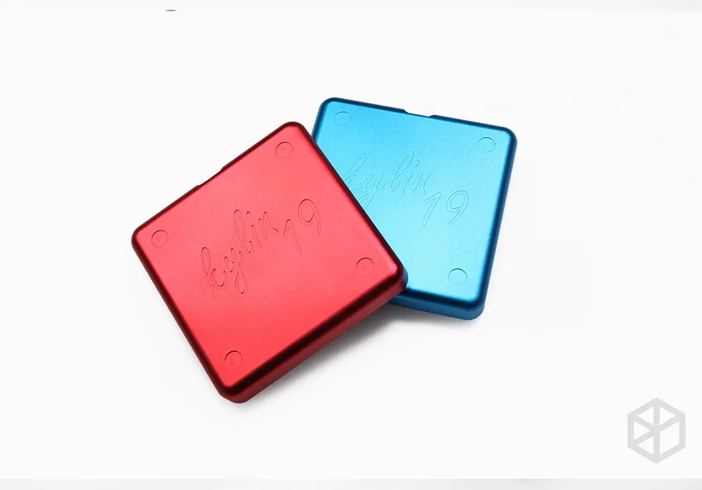 Anodized Aluminium cubic case for bm16a keyboard acrylic panels stalinite diffuser can support Rotary brace supporter