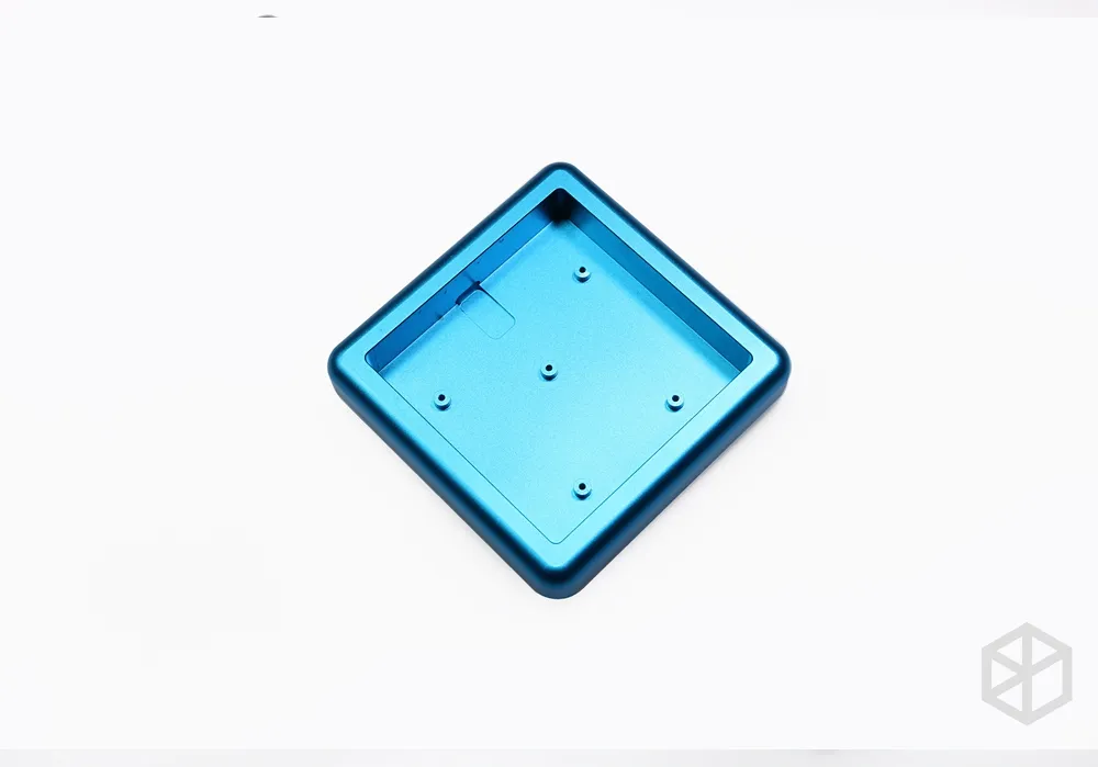 Anodized Aluminium cubic case for bm16a keyboard acrylic panels stalinite diffuser can support Rotary brace supporter