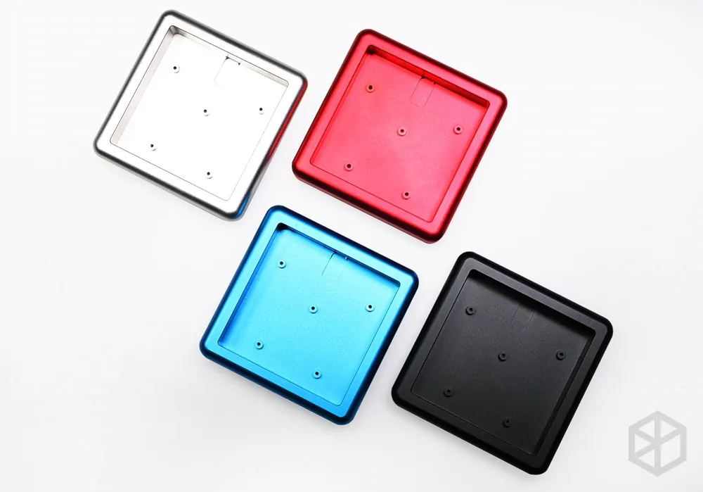 Anodized Aluminium cubic case for bm16a keyboard acrylic panels stalinite diffuser can support Rotary brace supporter