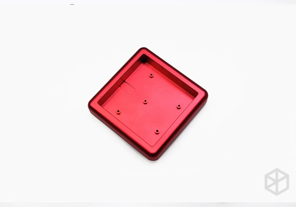 Anodized Aluminium cubic case for bm16a keyboard acrylic panels stalinite diffuser can support Rotary brace supporter