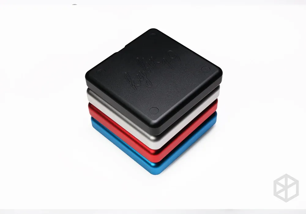 Anodized Aluminium cubic case for bm16a keyboard acrylic panels stalinite diffuser can support Rotary brace supporter