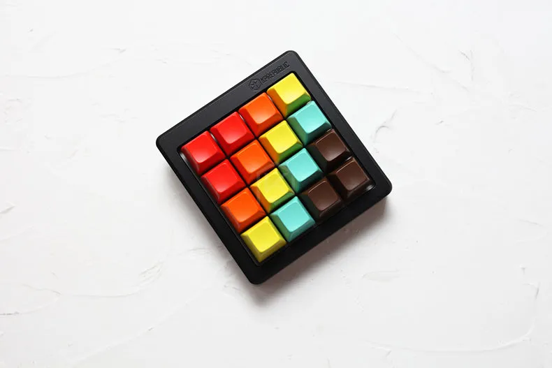 Anodized Aluminium cubic case for jj4x4 jj4 custom keyboard acrylic panels stalinite diffuser can support Rotary brace supporter