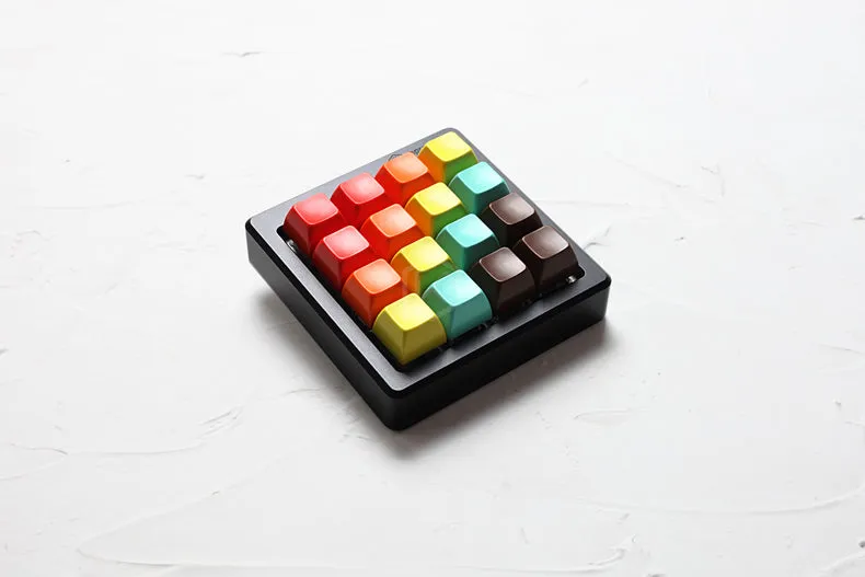 Anodized Aluminium cubic case for jj4x4 jj4 custom keyboard acrylic panels stalinite diffuser can support Rotary brace supporter