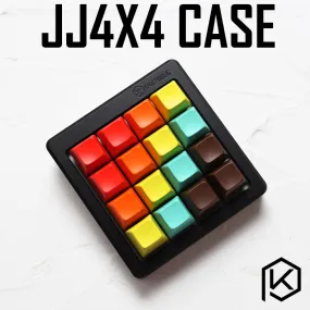 Anodized Aluminium cubic case for jj4x4 jj4 custom keyboard acrylic panels stalinite diffuser can support Rotary brace supporter