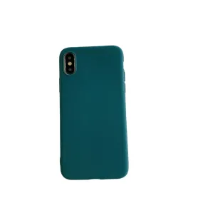 Anymob Dark Green iPhone Silicone Case Cover Bag Shell