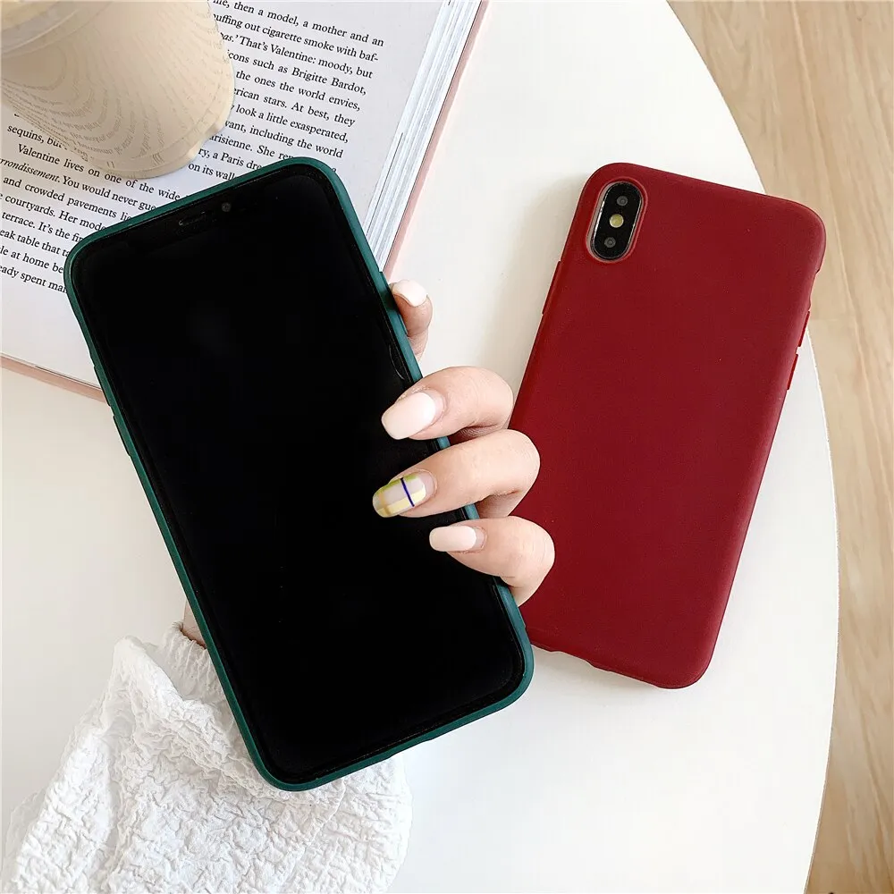 Anymob Dark Green iPhone Silicone Case Cover Bag Shell