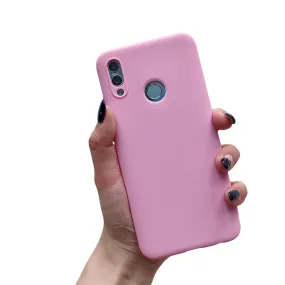 Anymob Huawei Dark Pink Candy Colored Jelly Silicone Mobile Phone Protective Case
