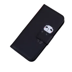 Anymob Huawei Honor Black Leather Case Flip Wallet Back Cover Phone Shell