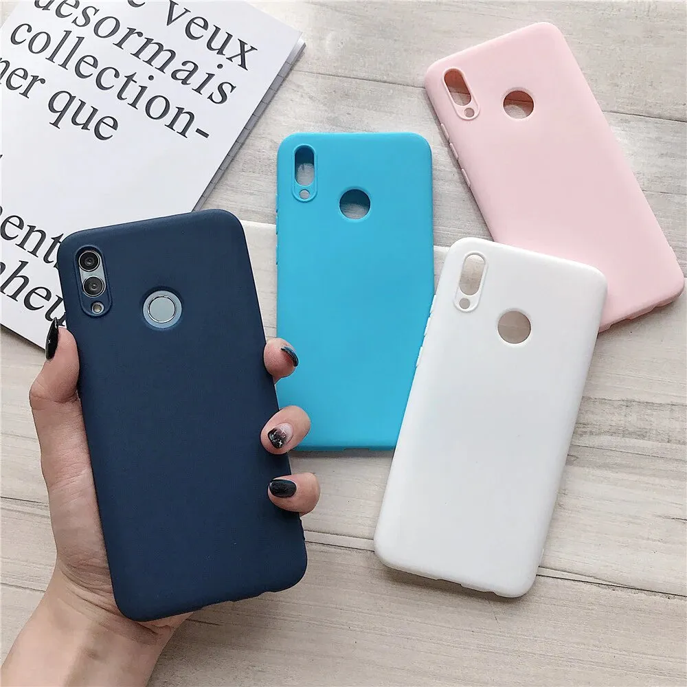 Anymob Huawei Matte Light Purple Candy Color Mobile Phone Case