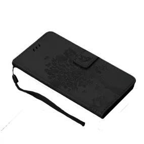 Anymob Huawei Phone Case Black Flip Leather 3D Tree Shell Wallet Cover