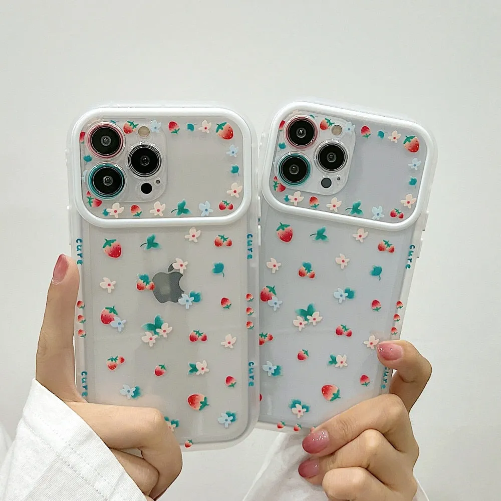 Anymob iPhone Abstract Silicone Soft Back Case With Color Camera Protection Phone Cover