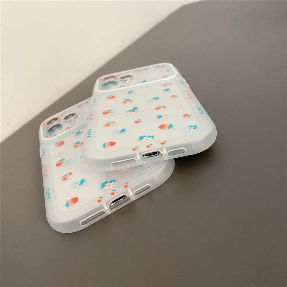 Anymob iPhone Abstract Silicone Soft Back Case With Color Camera Protection Phone Cover