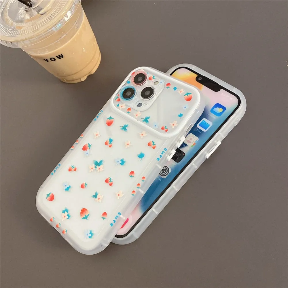 Anymob iPhone Abstract Silicone Soft Back Case With Color Camera Protection Phone Cover