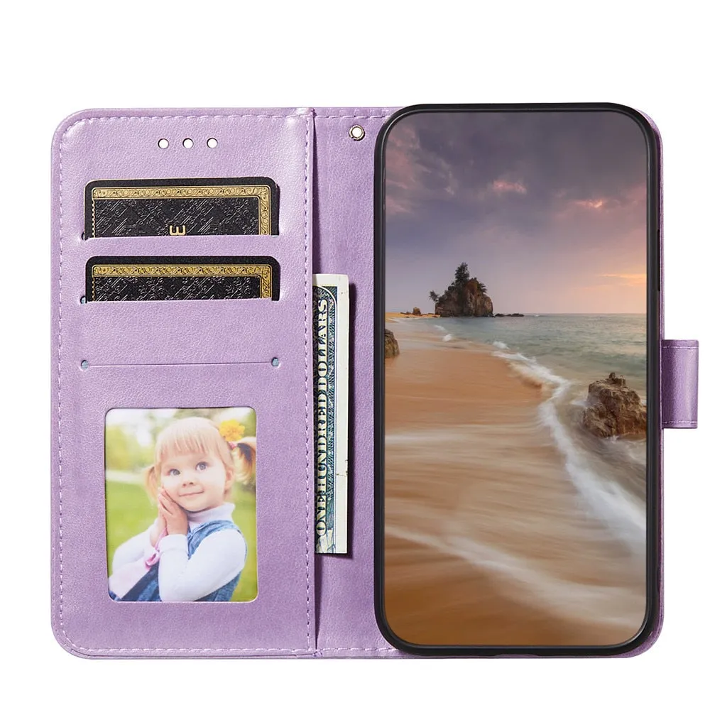 Anymob iPhone Black Flip Leather Phone Case Wallet Cover