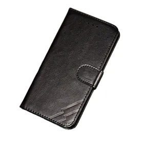 Anymob iPhone Black Flip Leather Phone Case Wallet Cover