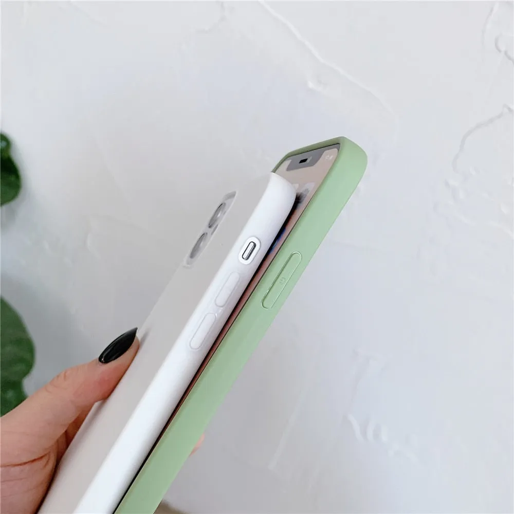Anymob iPhone Brown Silicone Plain Phone Case Soft Candy Cover
