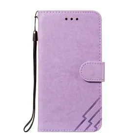 Anymob iPhone Case Purple Solid Color Leather Fashion Magnetic Flip Wallet Cover