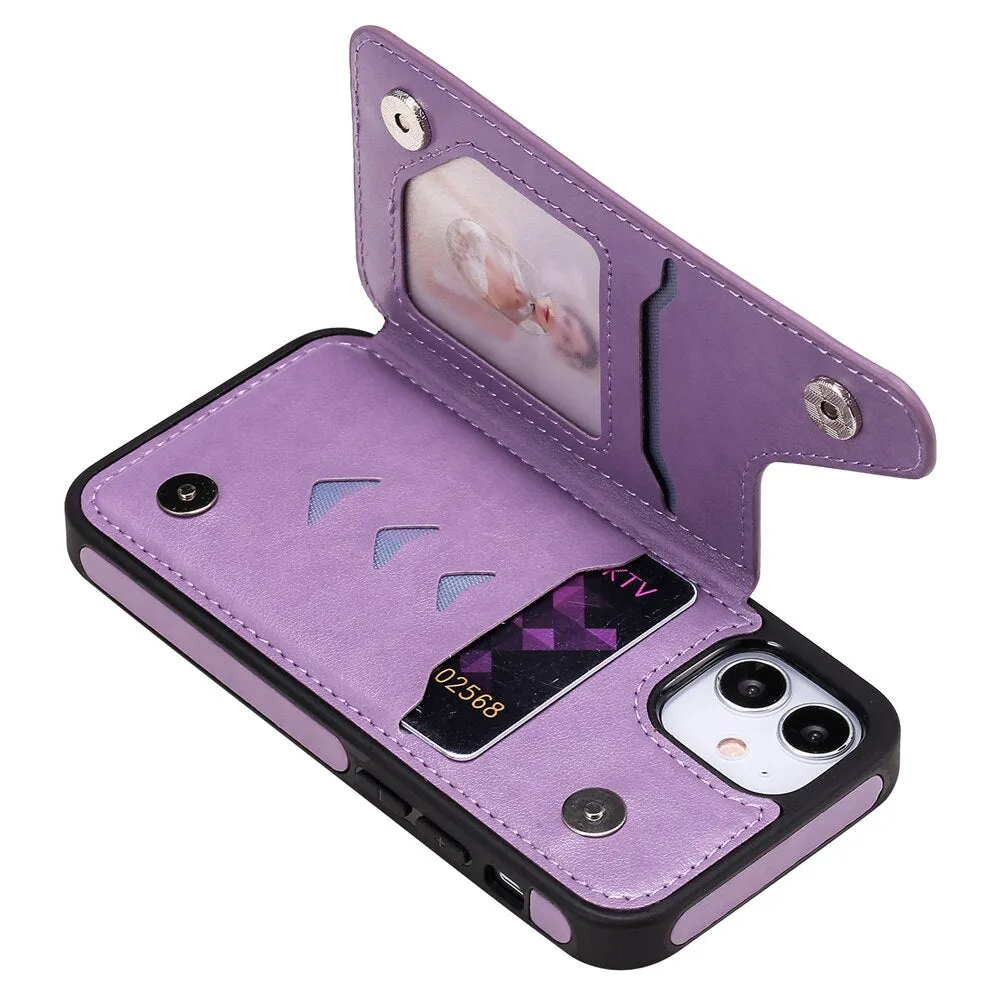 Anymob iPhone Grey 3D Butterfly Flip Leather Case Mini Wallet Book Cover