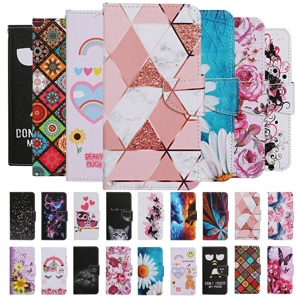 Anymob iPhone Stars Flip Leather Phone Case With Wallet Slot Cases Cover