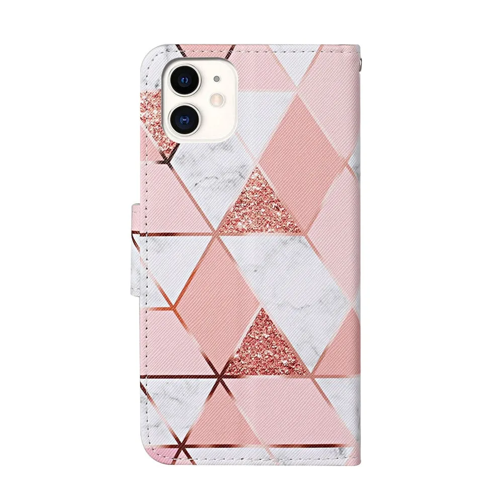 Anymob iPhone Stars Flip Leather Phone Case With Wallet Slot Cases Cover