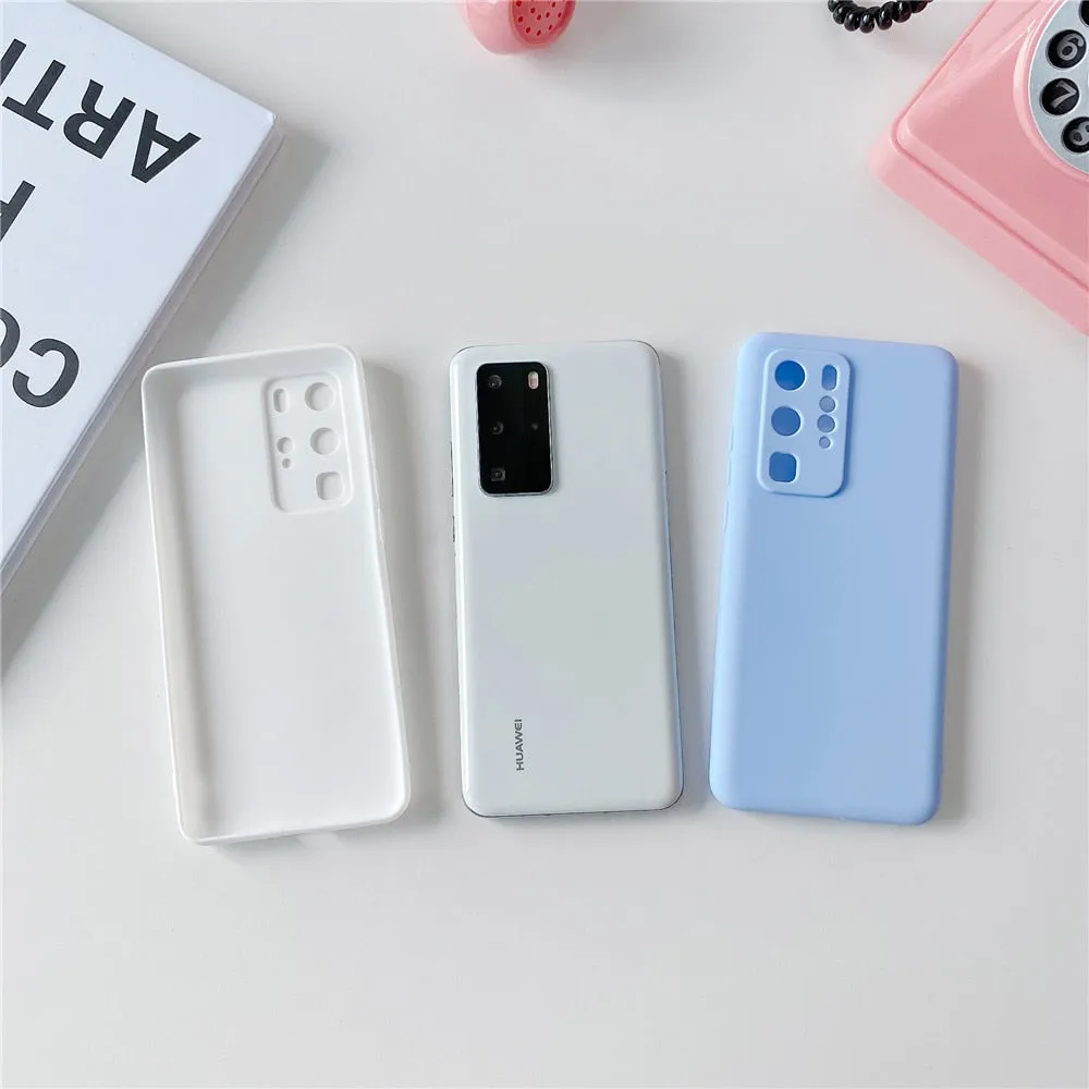 Anymob Samsung Beige Candy Color Phone Case Silicone Back Cover