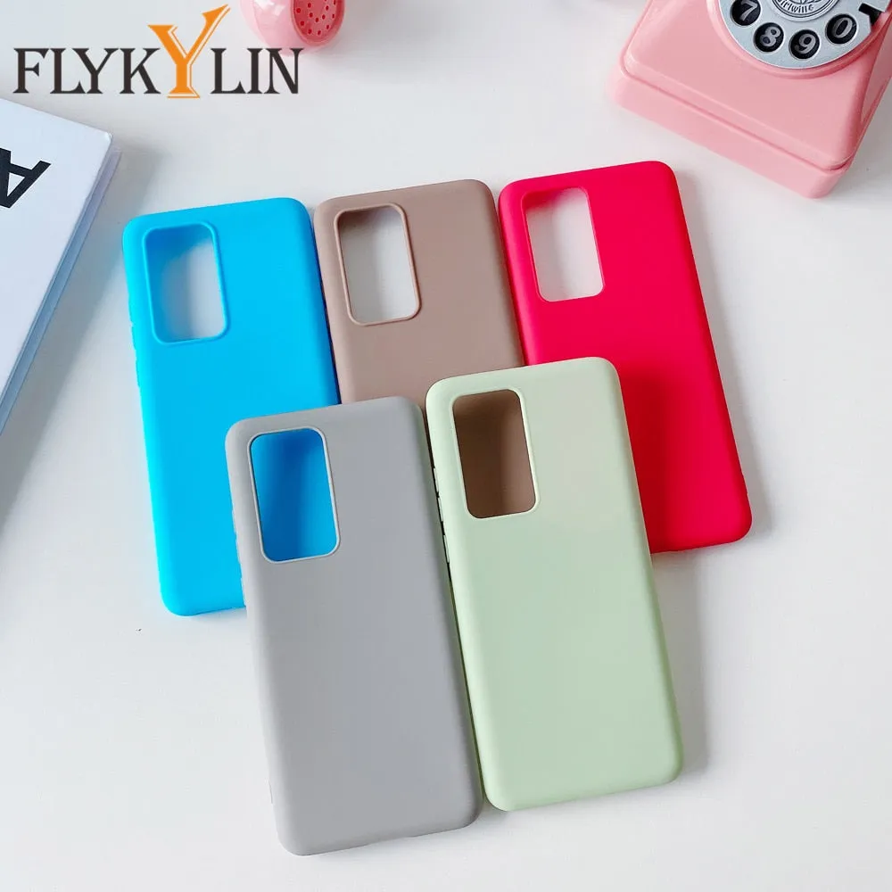 Anymob Samsung Beige Candy Color Phone Case Silicone Back Cover