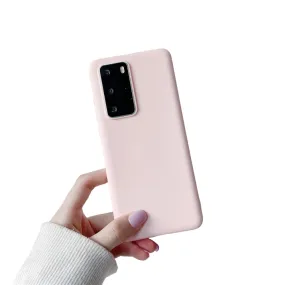 Anymob Samsung Beige Candy Color Phone Case Silicone Back Cover