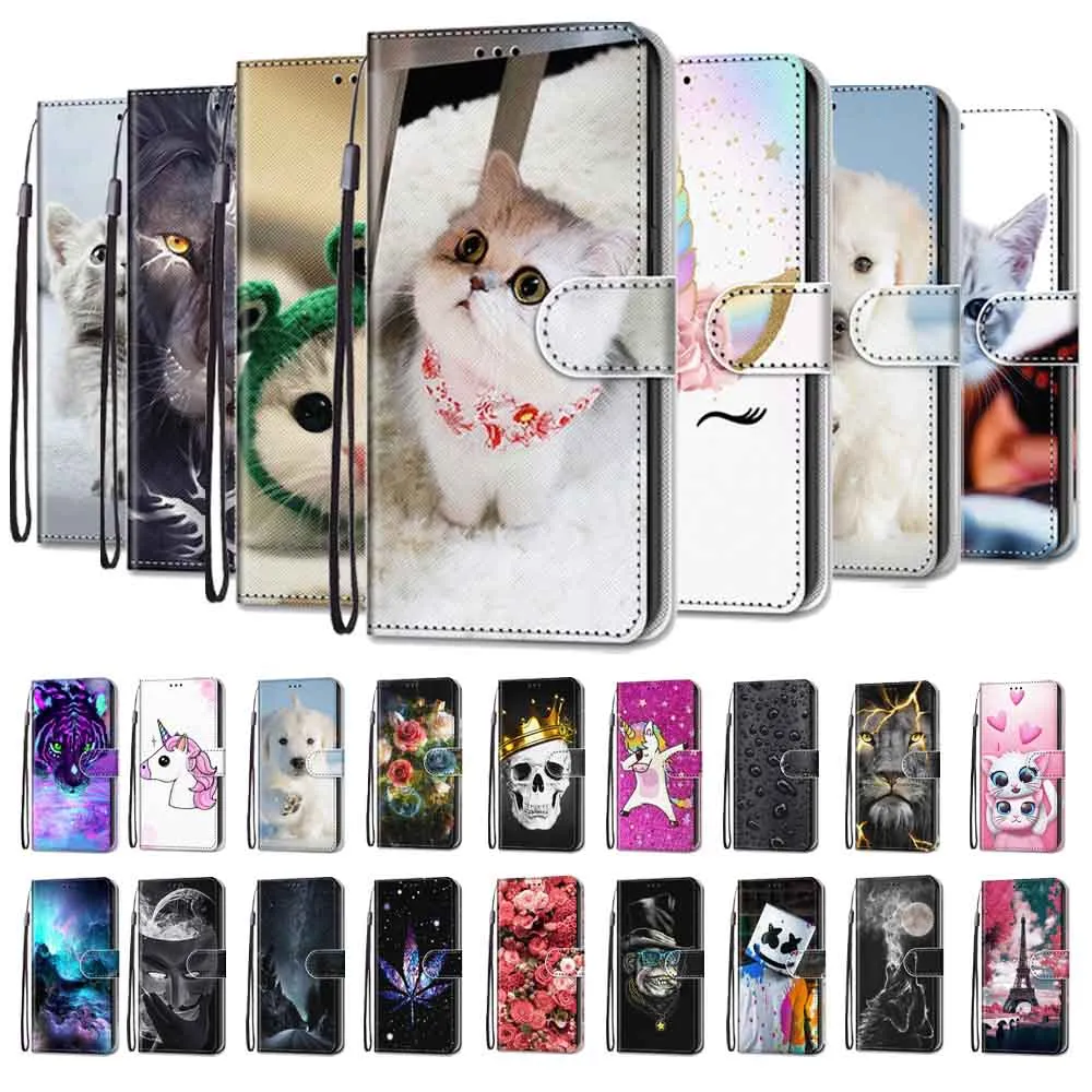 Anymob Samsung Case Red Roses Painted Magnetic Flip Leather Card slot Wallet Book Style Cover